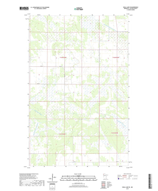 Skull Lake SE Minnesota US Topo Map Image
