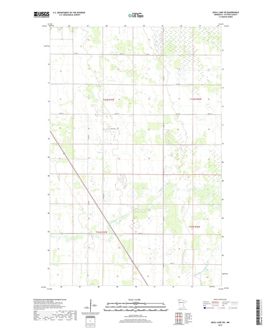 Skull Lake SW Minnesota US Topo Map Image