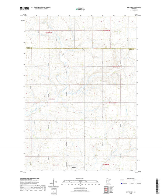 Slayton SW Minnesota US Topo Map Image
