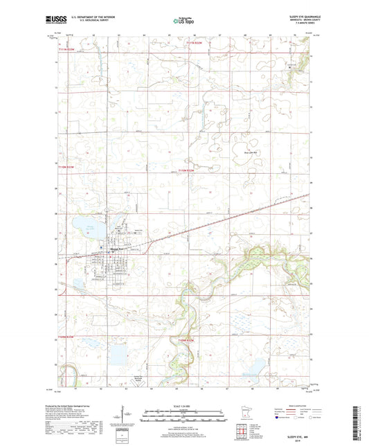 Sleepy Eye Minnesota US Topo Map Image