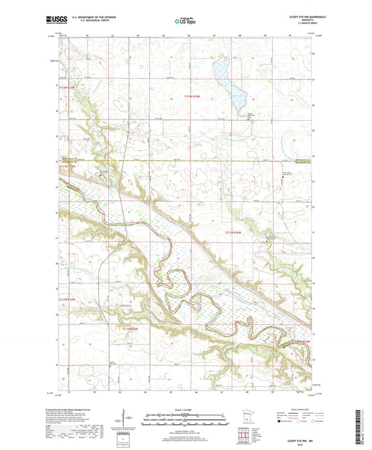 Sleepy Eye NW Minnesota US Topo Map Image