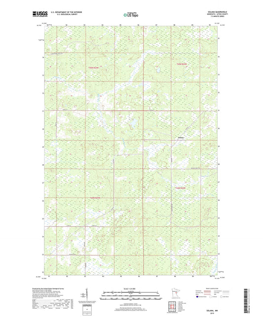Solana Minnesota US Topo Map Image