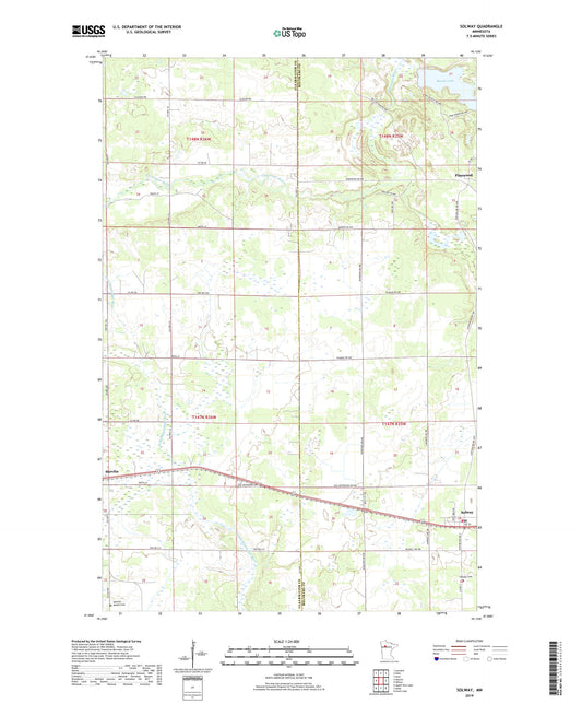 Solway Minnesota US Topo Map Image
