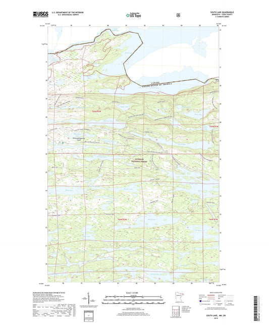 South Lake Minnesota US Topo Map Image
