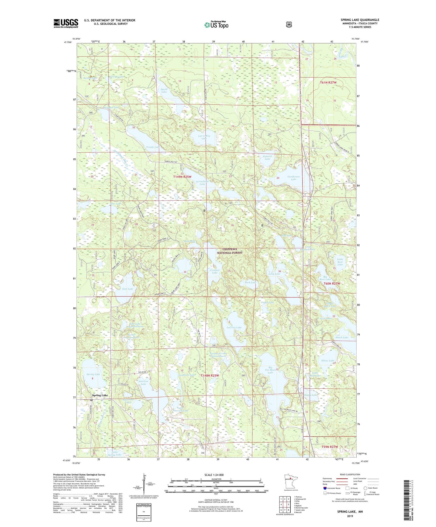 Spring Lake Minnesota Map Spring Lake Minnesota US Topo Map – MyTopo Map Store