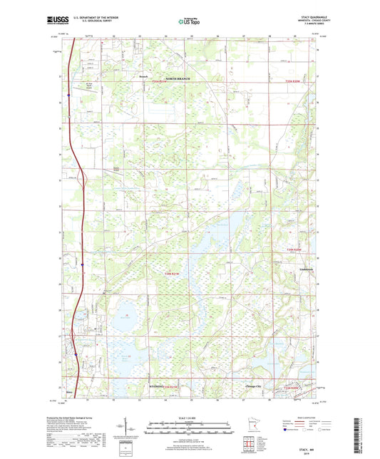 Stacy Minnesota US Topo Map Image