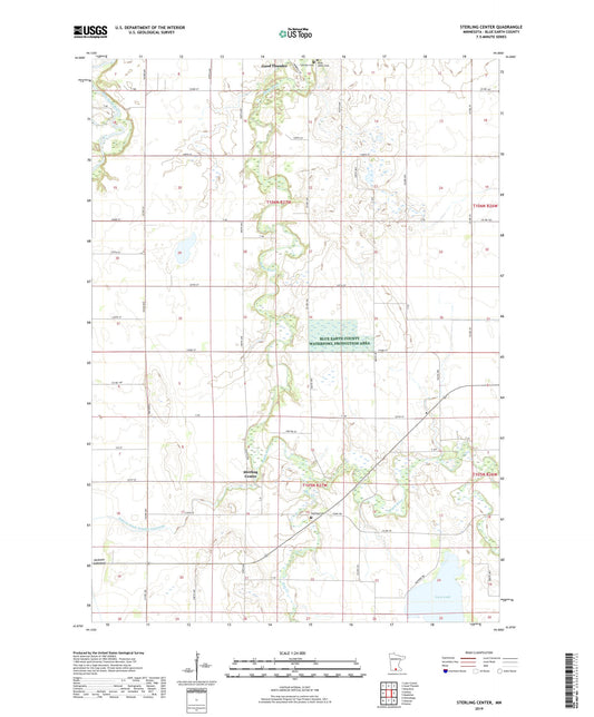 Sterling Center Minnesota US Topo Map Image