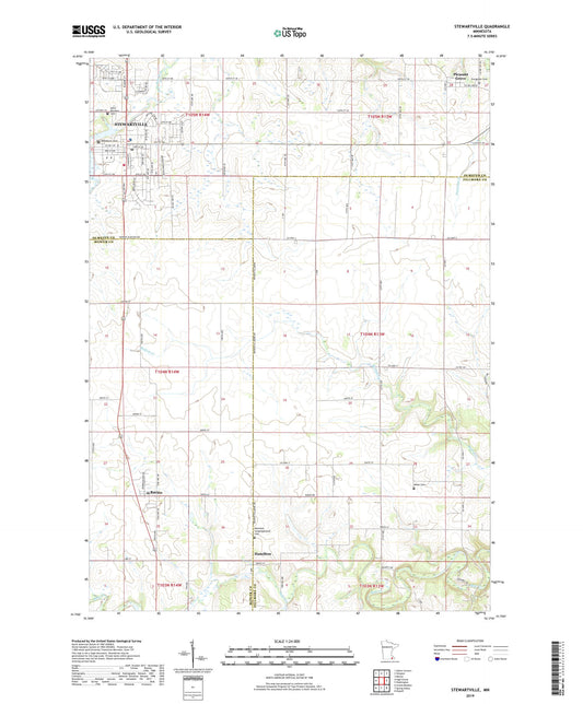 Stewartville Minnesota US Topo Map Image