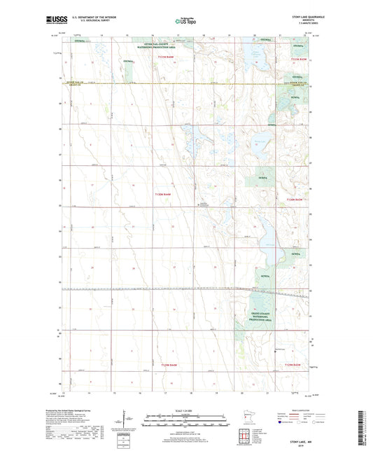 Stony Lake Minnesota US Topo Map Image