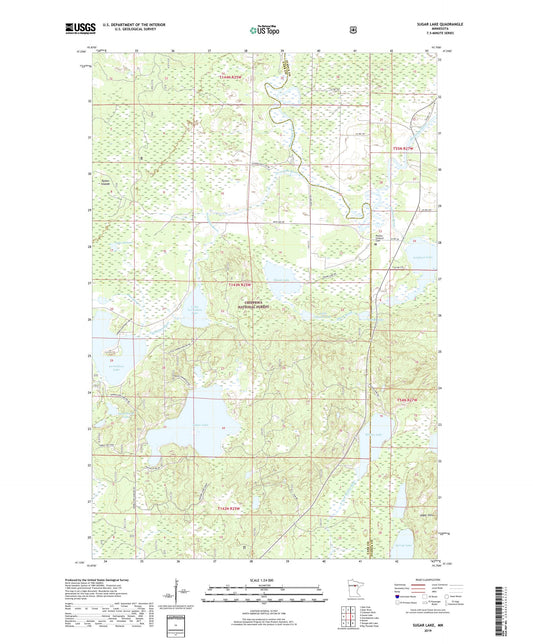 Sugar Lake Minnesota US Topo Map Image