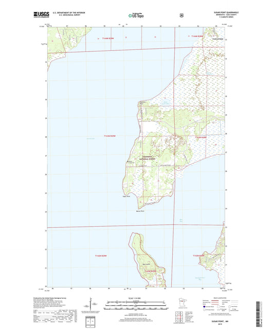 Sugar Point Minnesota US Topo Map Image