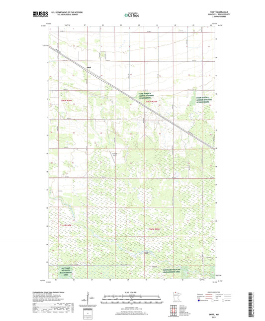 Swift Minnesota US Topo Map Image