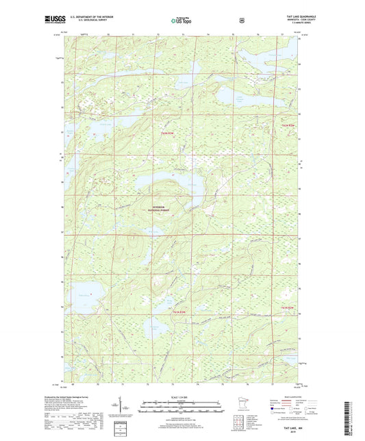 Tait Lake Minnesota US Topo Map Image