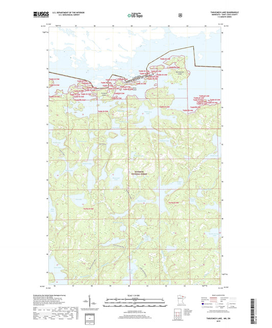 Takucmich Lake Minnesota US Topo Map Image
