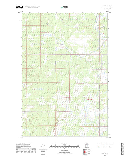 Thor SE Minnesota US Topo Map Image