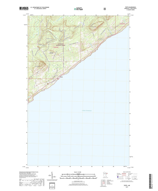 Tofte Minnesota US Topo Map Image