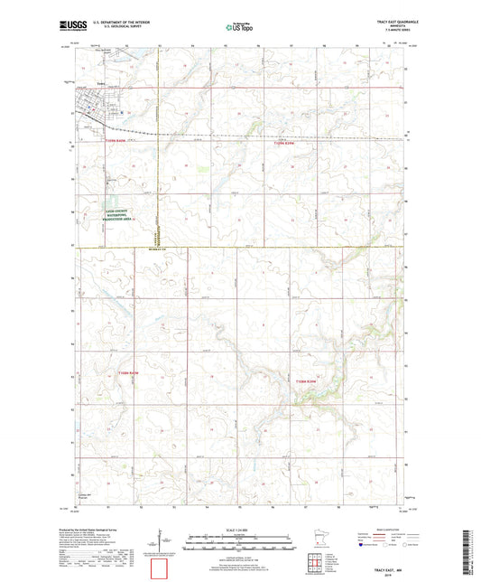 Tracy East Minnesota US Topo Map Image