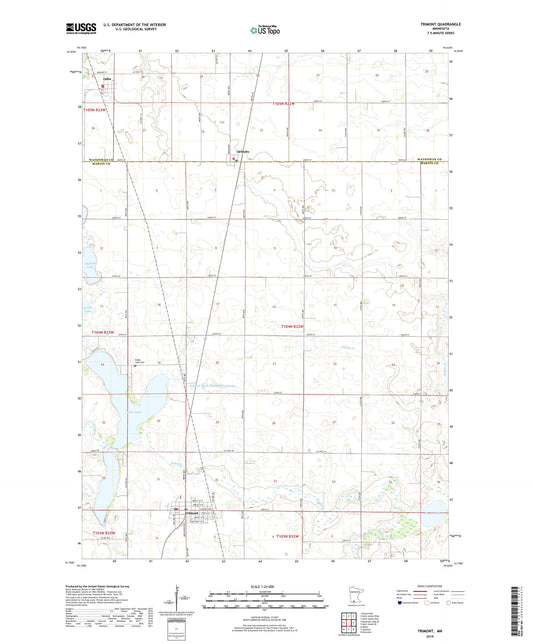 Trimont Minnesota US Topo Map Image