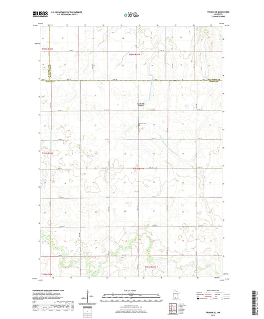 Truman SE Minnesota US Topo Map Image