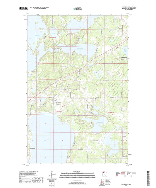 Turtle River Minnesota US Topo Map Image