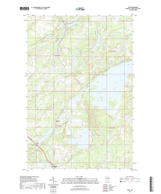 Twig Minnesota US Topo Map Image