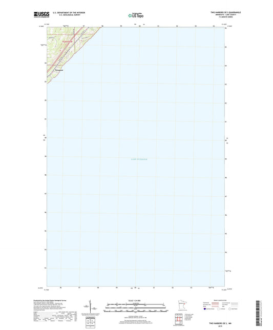 Two Harbors OE S Minnesota US Topo Map Image