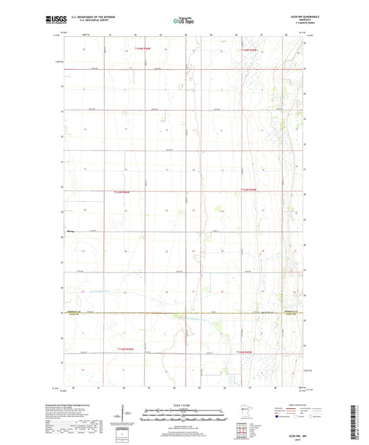 Ulen NW Minnesota US Topo Map Image