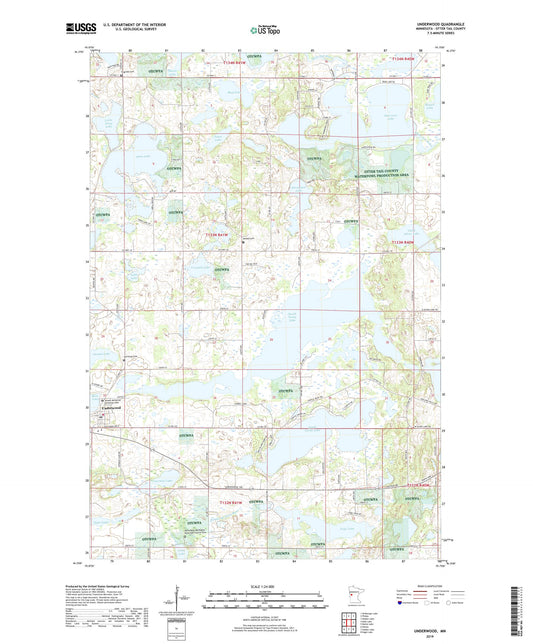 Underwood Minnesota US Topo Map Image