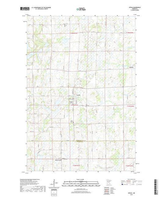 Upsala Minnesota US Topo Map Image