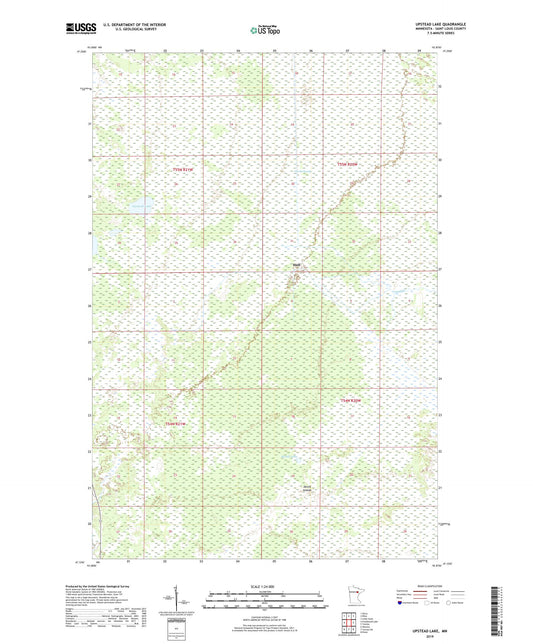 Upstead Lake Minnesota US Topo Map Image