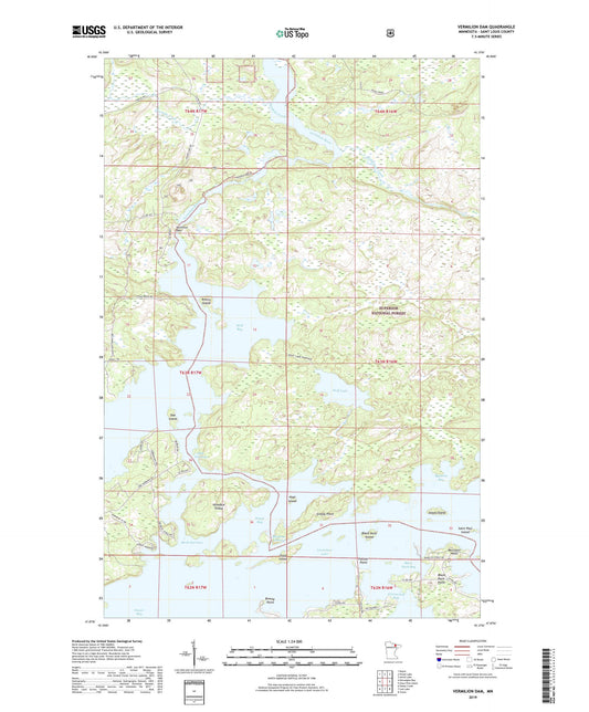 Vermilion Dam Minnesota US Topo Map Image