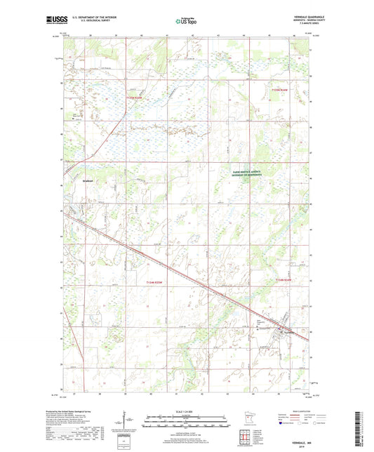 Verndale Minnesota US Topo Map Image