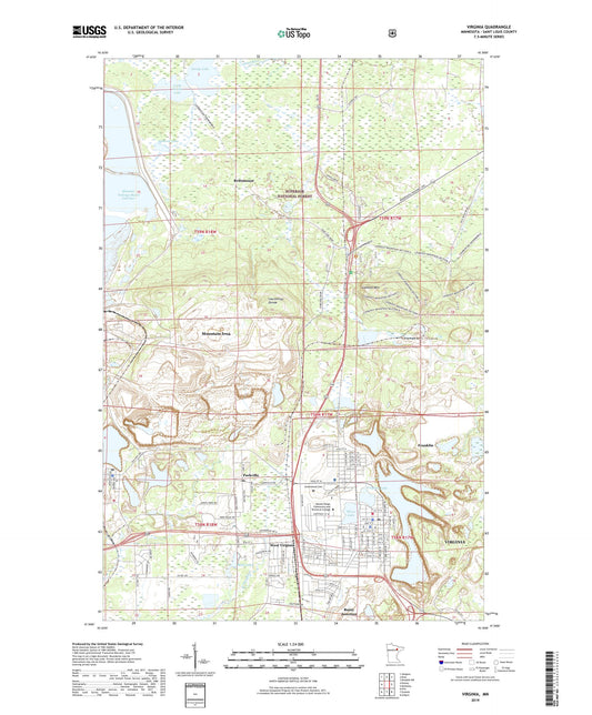 Virginia Minnesota US Topo Map Image