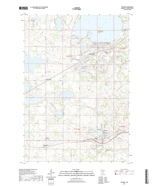 Waconia Minnesota US Topo Map Image