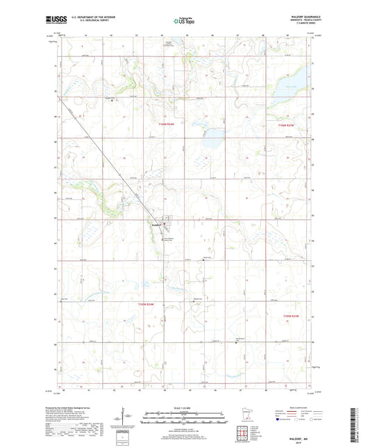 Waldorf Minnesota US Topo Map Image