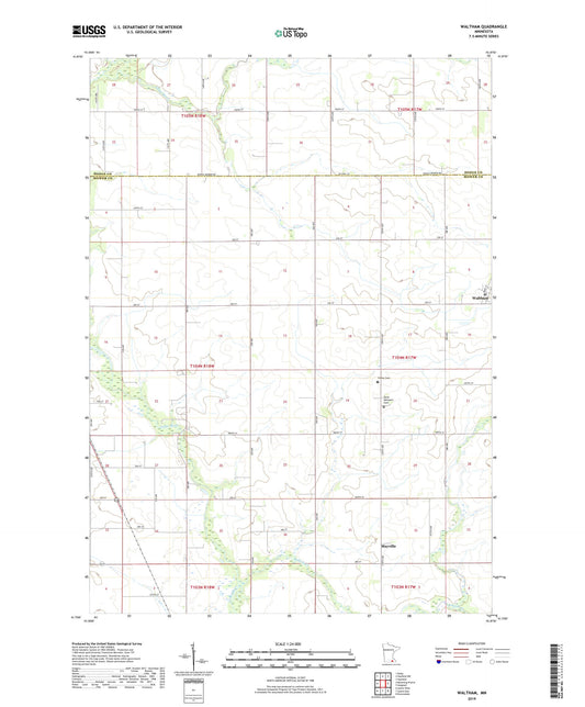 Waltham Minnesota US Topo Map Image