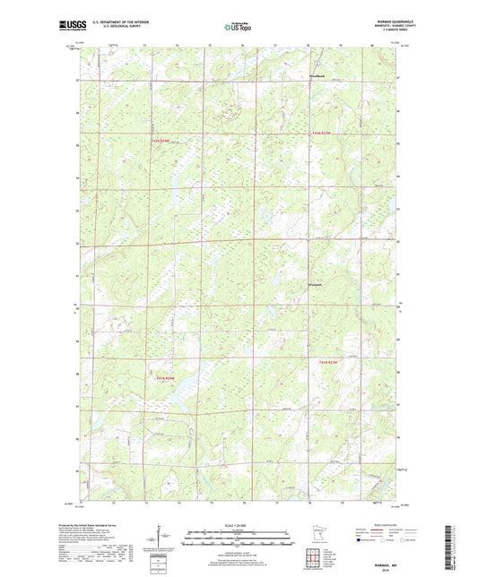 Warman Minnesota US Topo Map Image