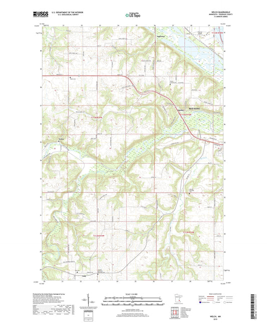 Welch Minnesota US Topo Map Image