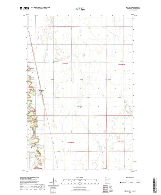 Wolverton Minnesota US Topo Map Image