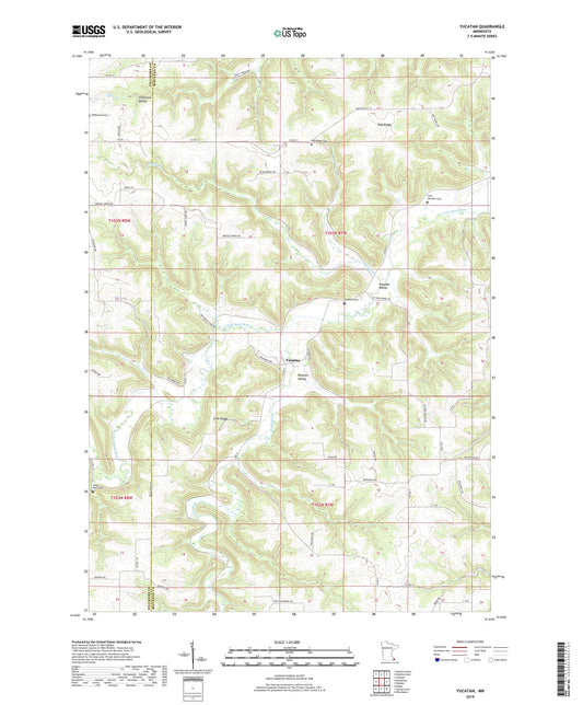 Yucatan Minnesota US Topo Map Image