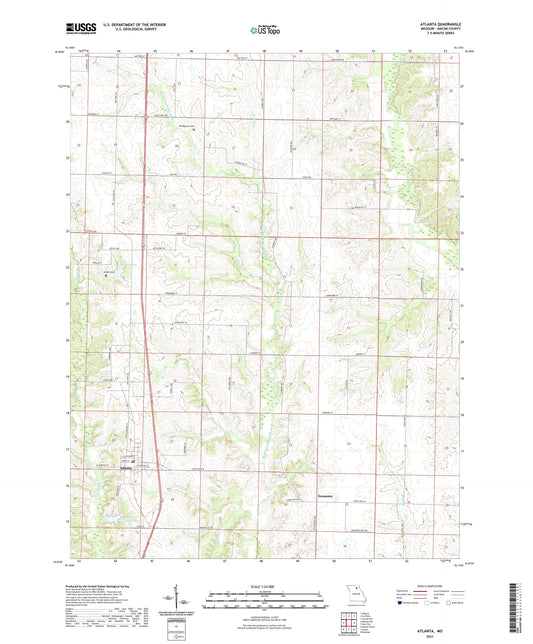 Atlanta Missouri US Topo Map Image