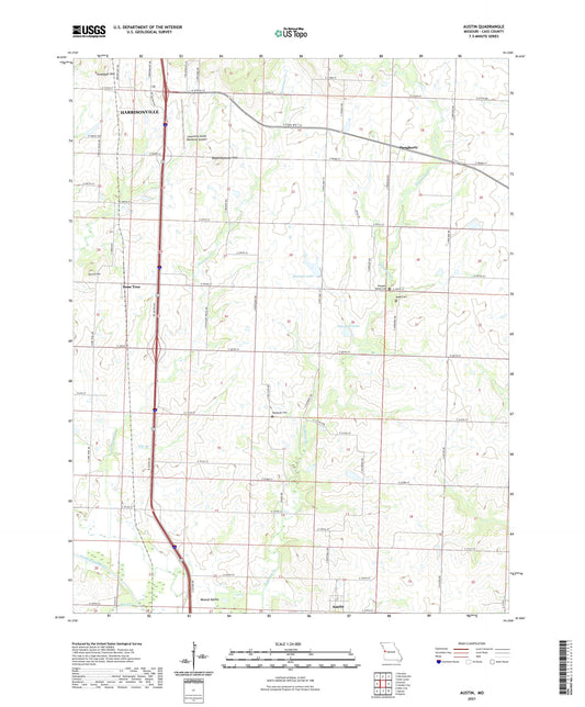 Austin Missouri US Topo Map Image