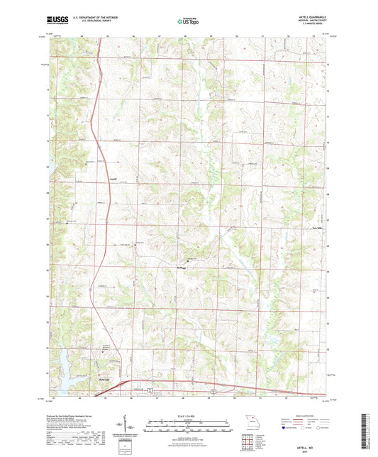 Axtell Missouri US Topo Map Image