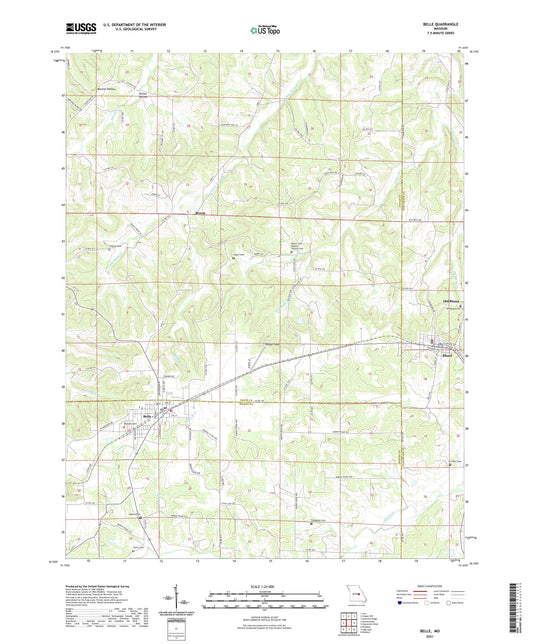 Belle Missouri US Topo Map Image