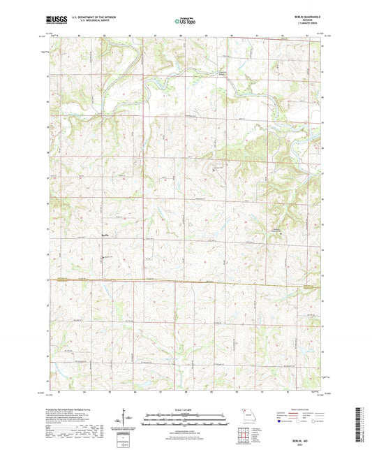 Berlin Missouri US Topo Map Image