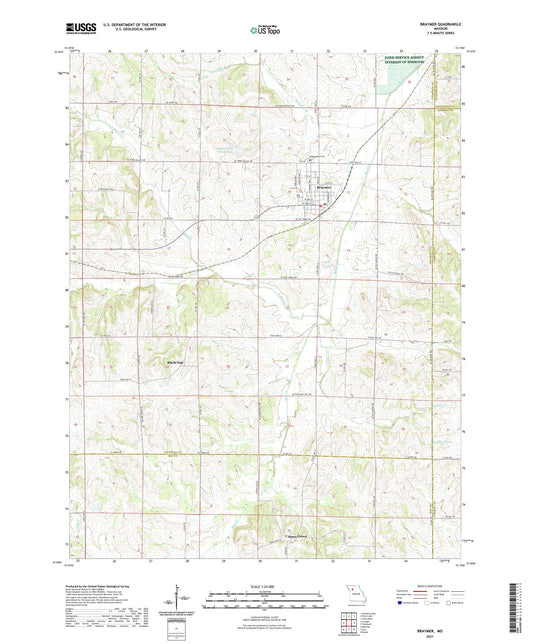 Braymer Missouri US Topo Map Image
