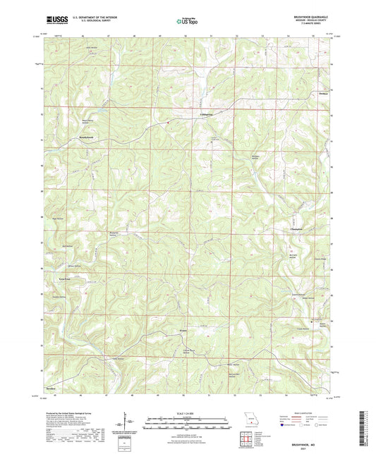 Brushyknob Missouri US Topo Map Image