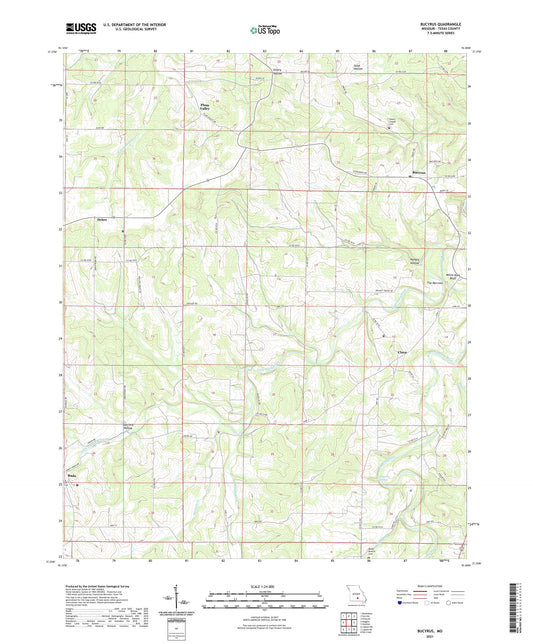 Bucyrus Missouri US Topo Map Image