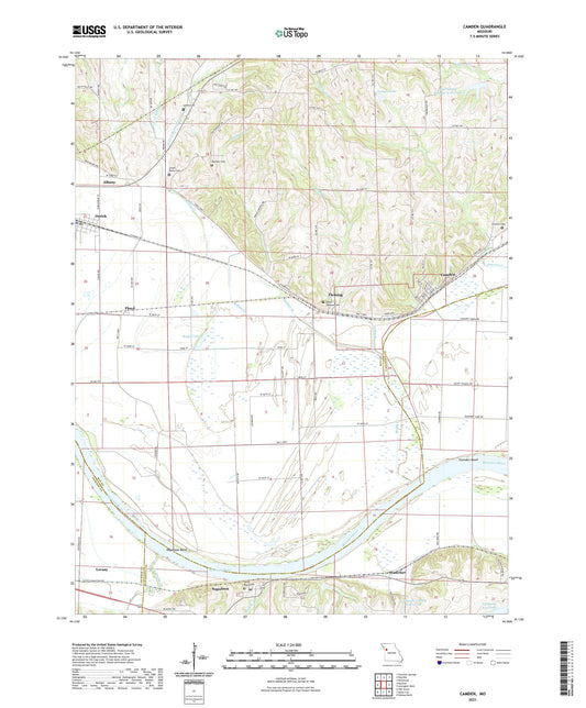 Camden Missouri US Topo Map Image