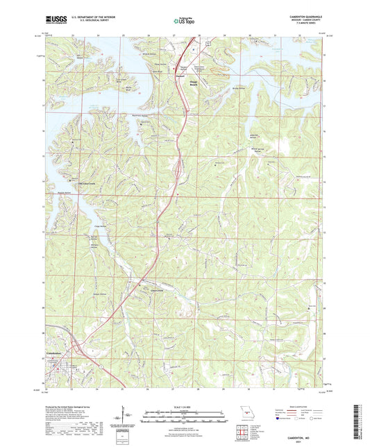 Camdenton Missouri US Topo Map Image